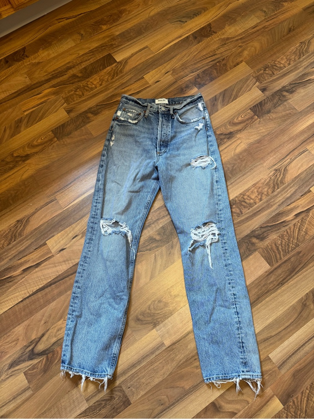 AGOLDE ’90s Jean Distressed Straight Leg Jeans Size 24
